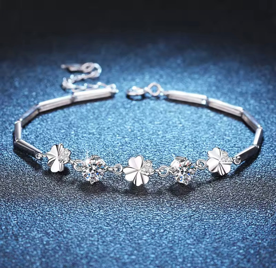 925 Sterling silver Clover bracelet
