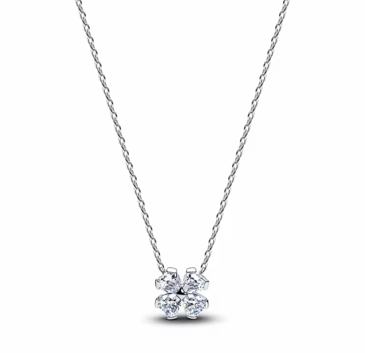 925 Sterling silver four leaf clover jewellery set