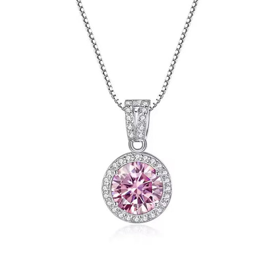 925 Sterling Silver Cubic Zirconia Pendant Necklace