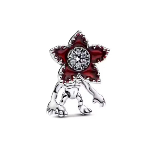 925 Sterling silver Stranger Things Moveable Demogorgon Charm