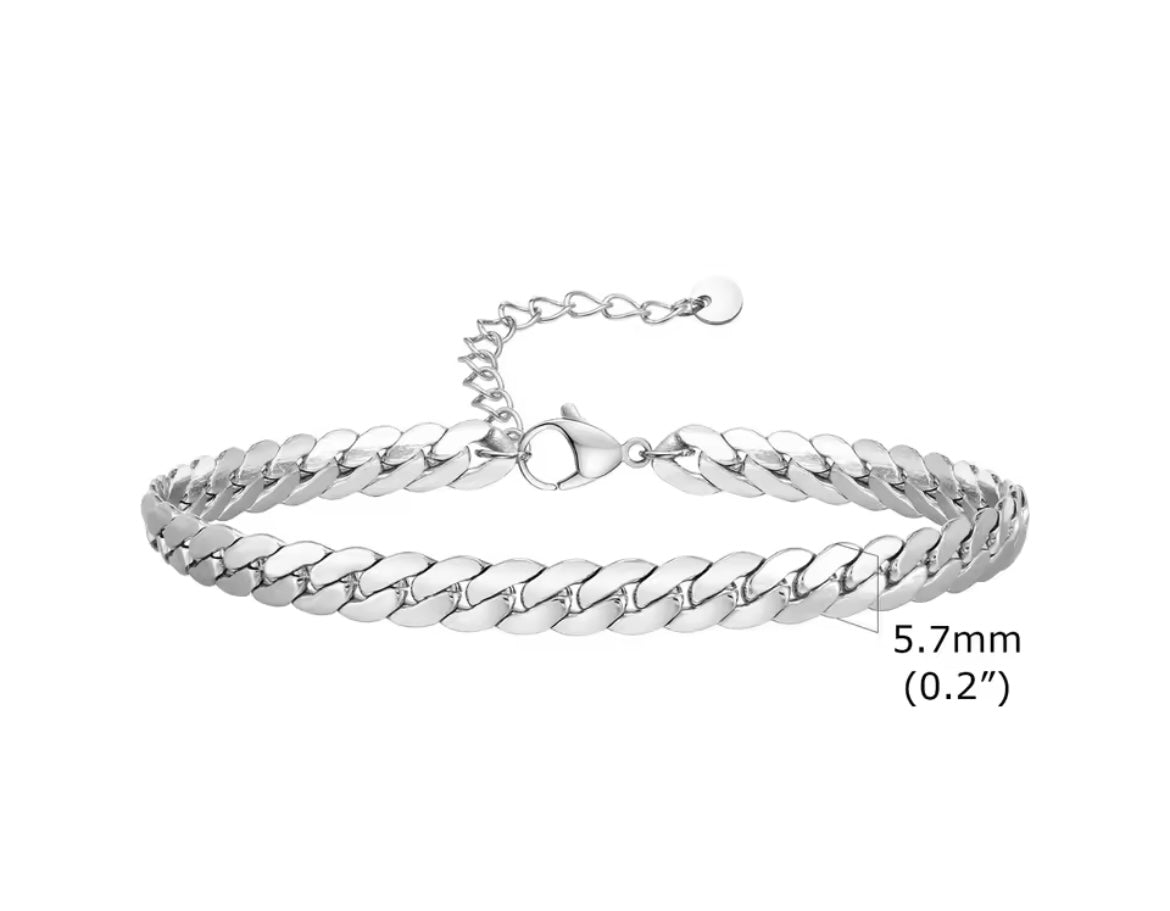 Stainless steel Cuban Chain Bracelets