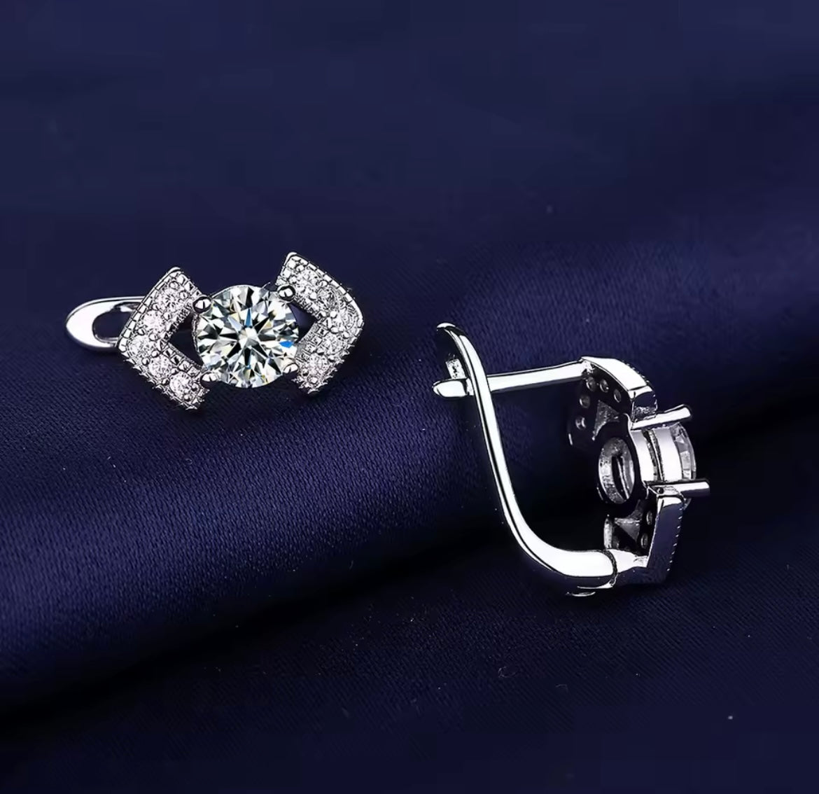 925 Sterling Silver Zircon Earrings