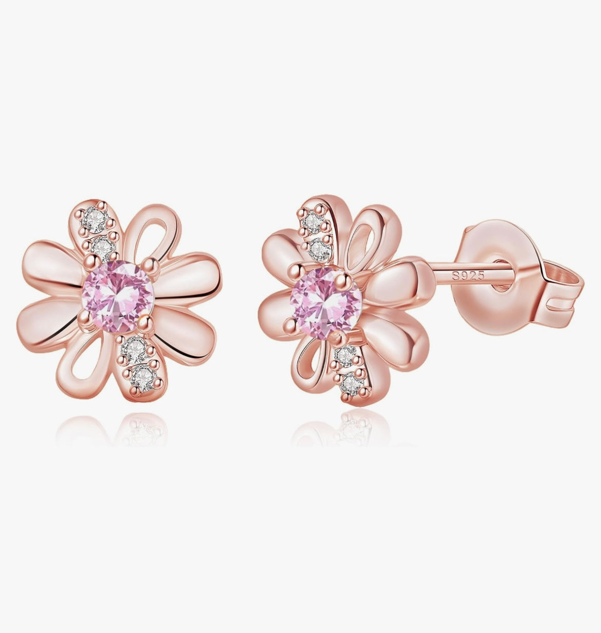 925 Sterling silver daisy stud earrings