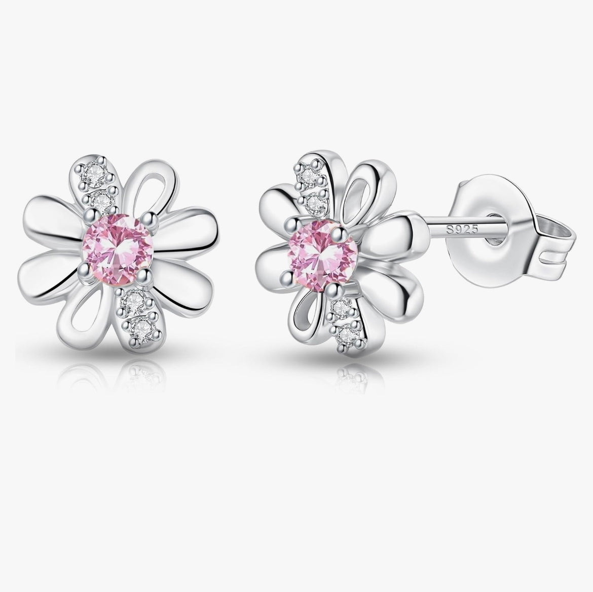 925 Sterling silver daisy stud earrings