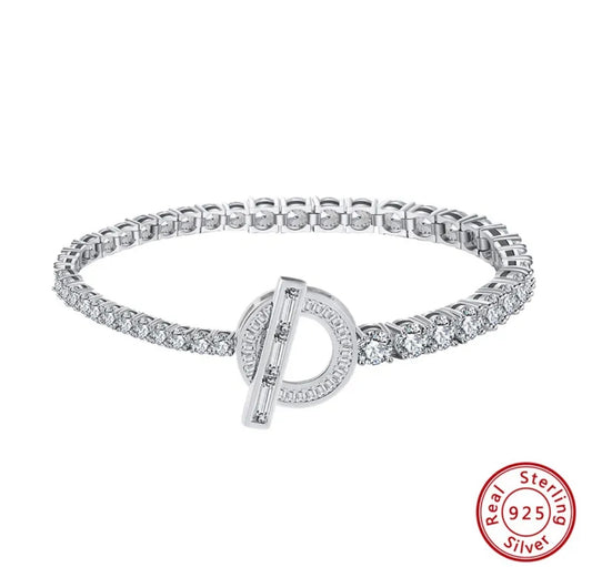 925 Sterling silver OT Toggle bracelet