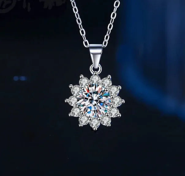 Sterling Silver Geometry 925 Sterling Silver Cable Chain Pendant Necklace