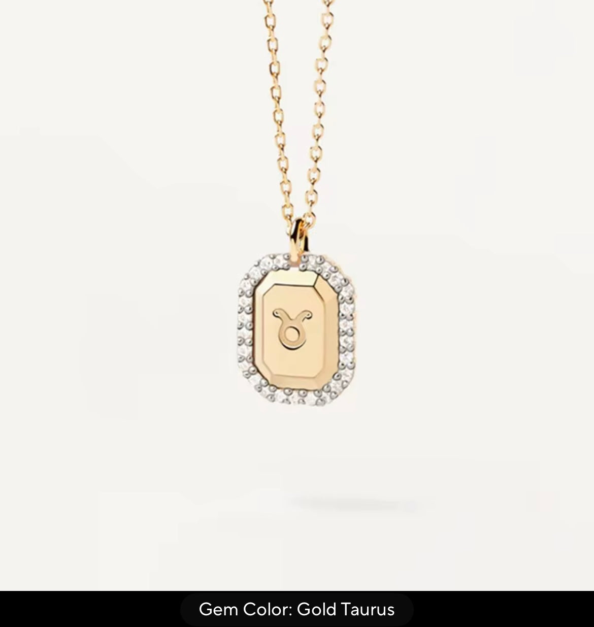 925 Sterling Silver, 18k Gold Zodiac Necklace