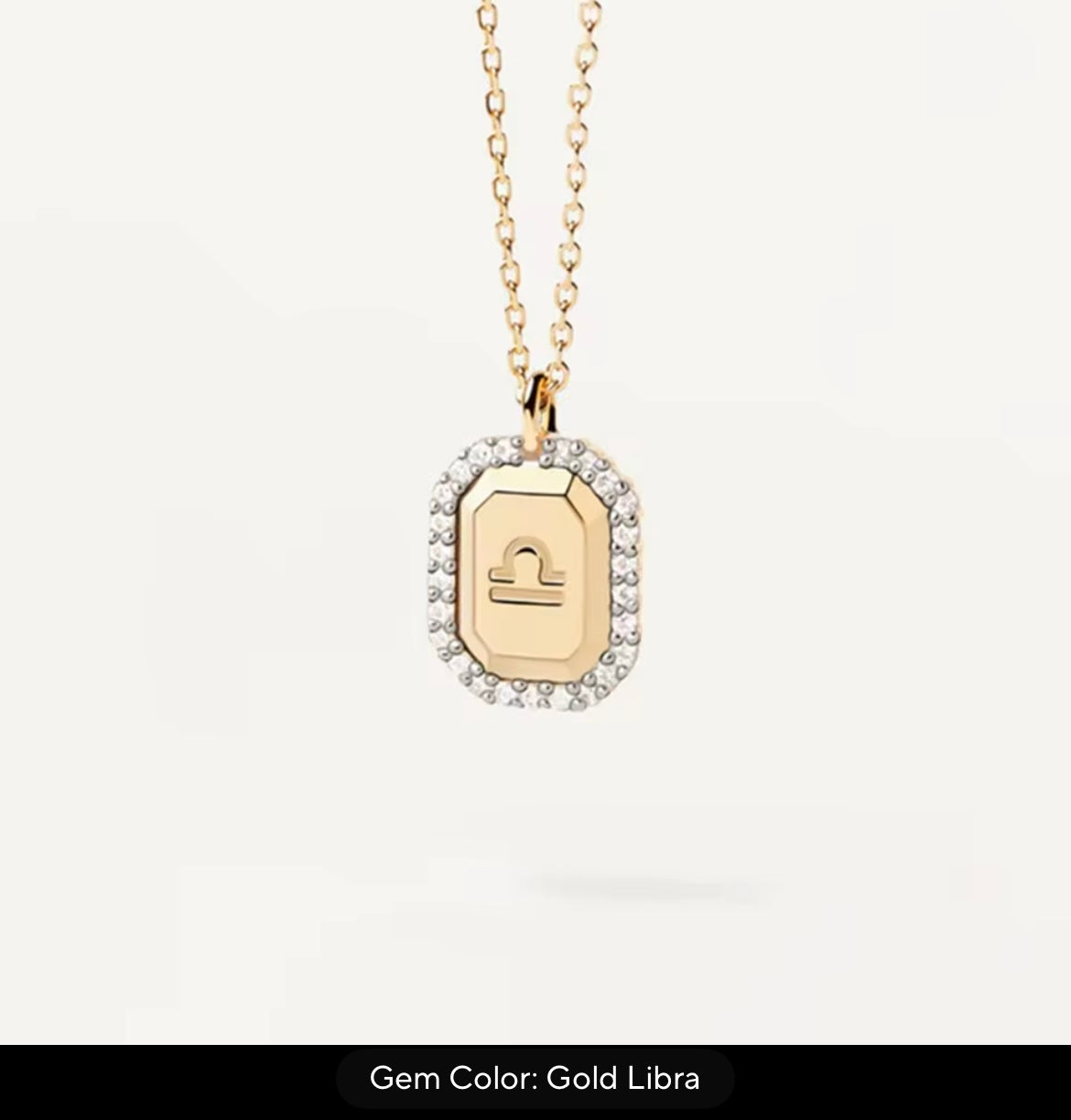 925 Sterling Silver, 18k Gold Zodiac Necklace