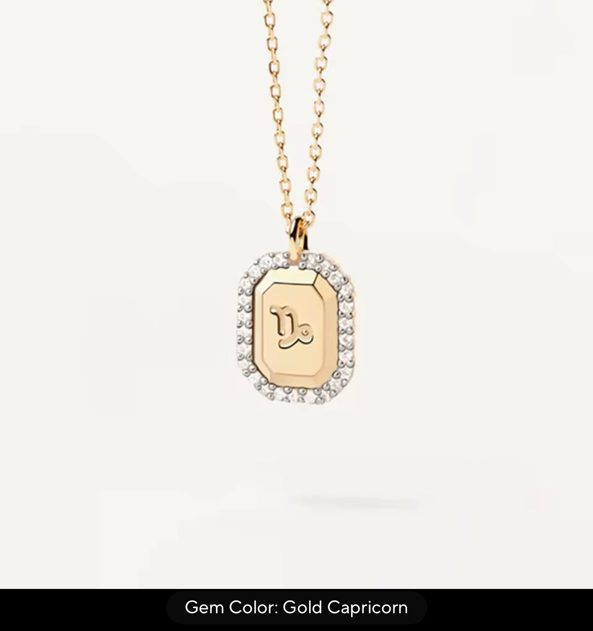 925 Sterling Silver, 18k Gold Zodiac Necklace