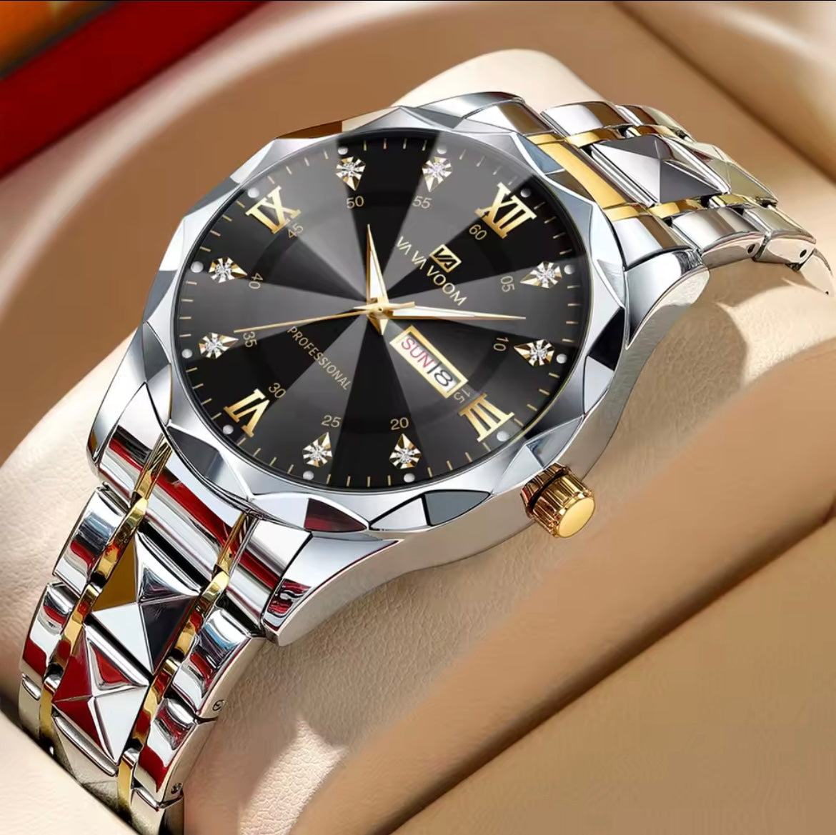 Men’s diamond luxury watch