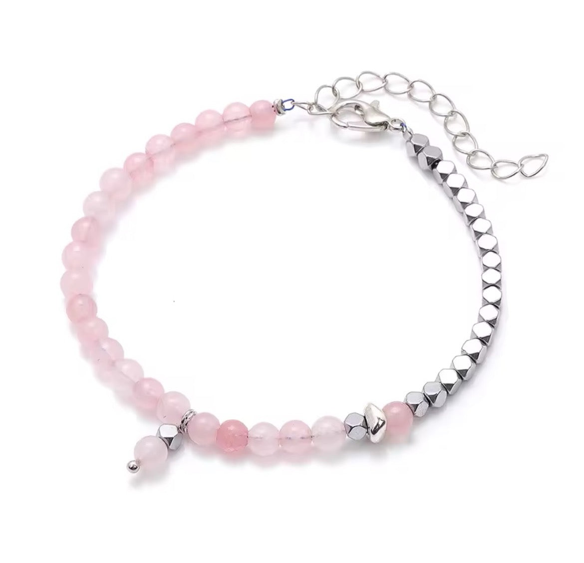 925 Sterling silver natural stone Beads Bracelet