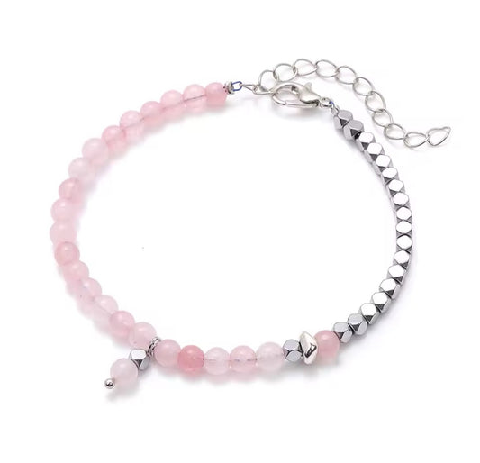 925 Sterling silver natural stone Beads Bracelet