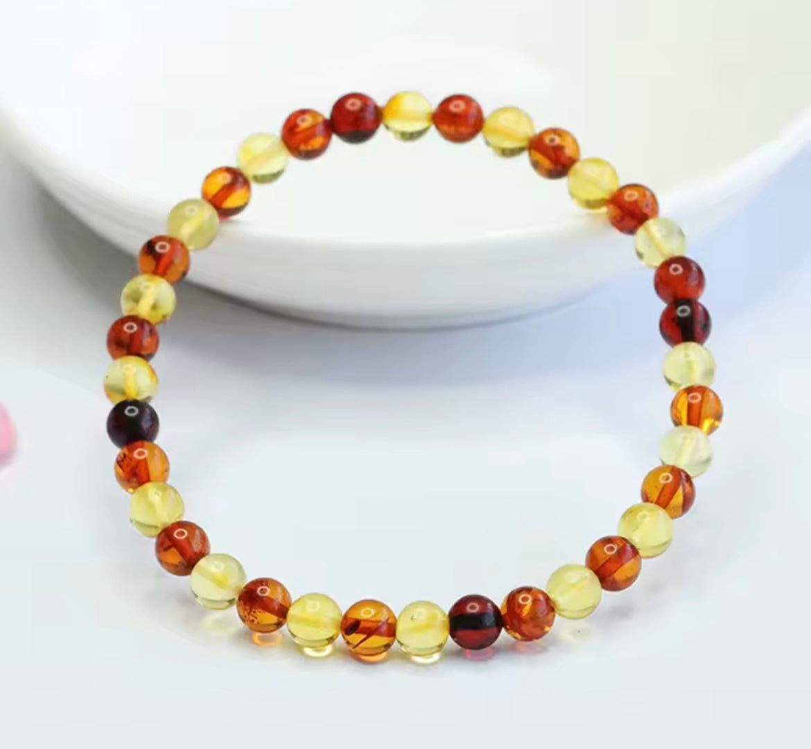 Baltic Amber Colorful Bracelet