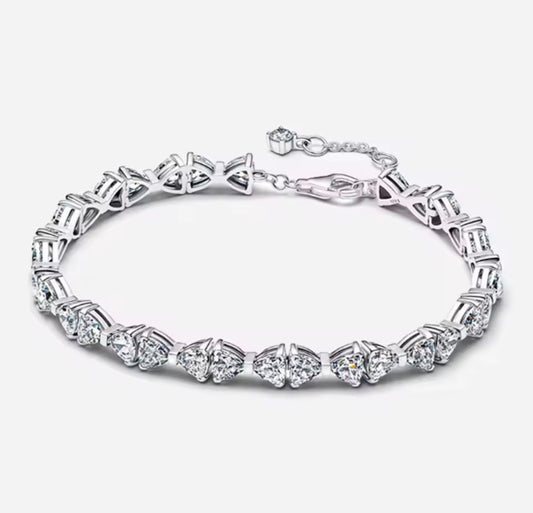 925 Sterling silver bow bracelet