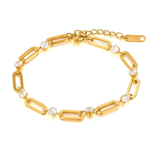 Stainless steel geometric bracelet
