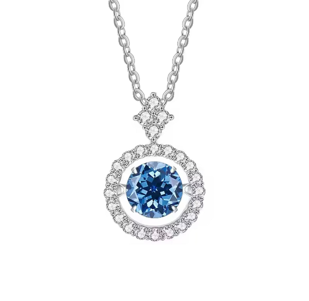925 Sterling silver 1 CT Moissanite Pendant