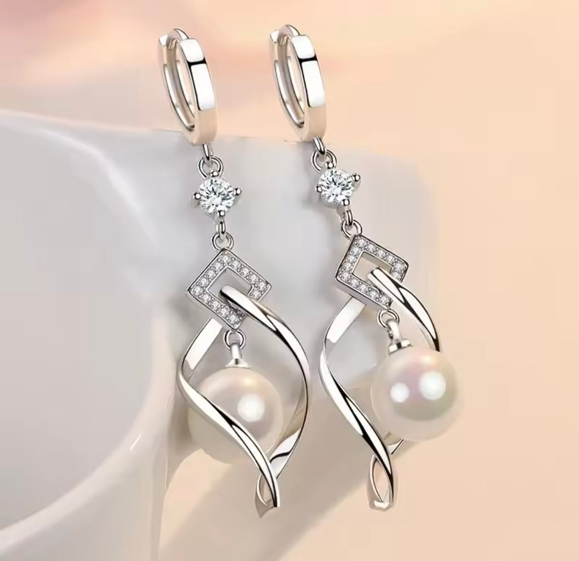 925 Sterling silver Natural Pearl Earrings