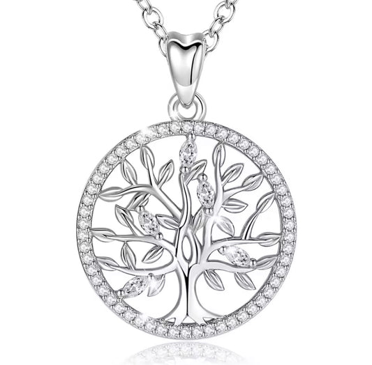 925 Sterling Silver Tree of Life Necklace