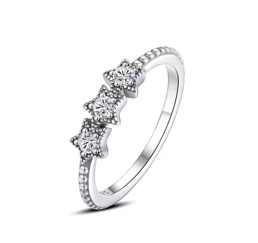 925 Sterling silver star ring