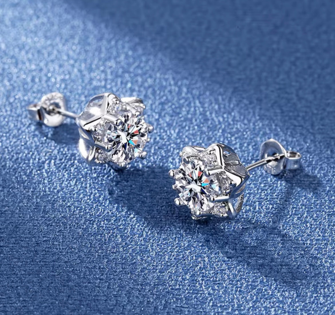 925 Sterling silver star stud earrings