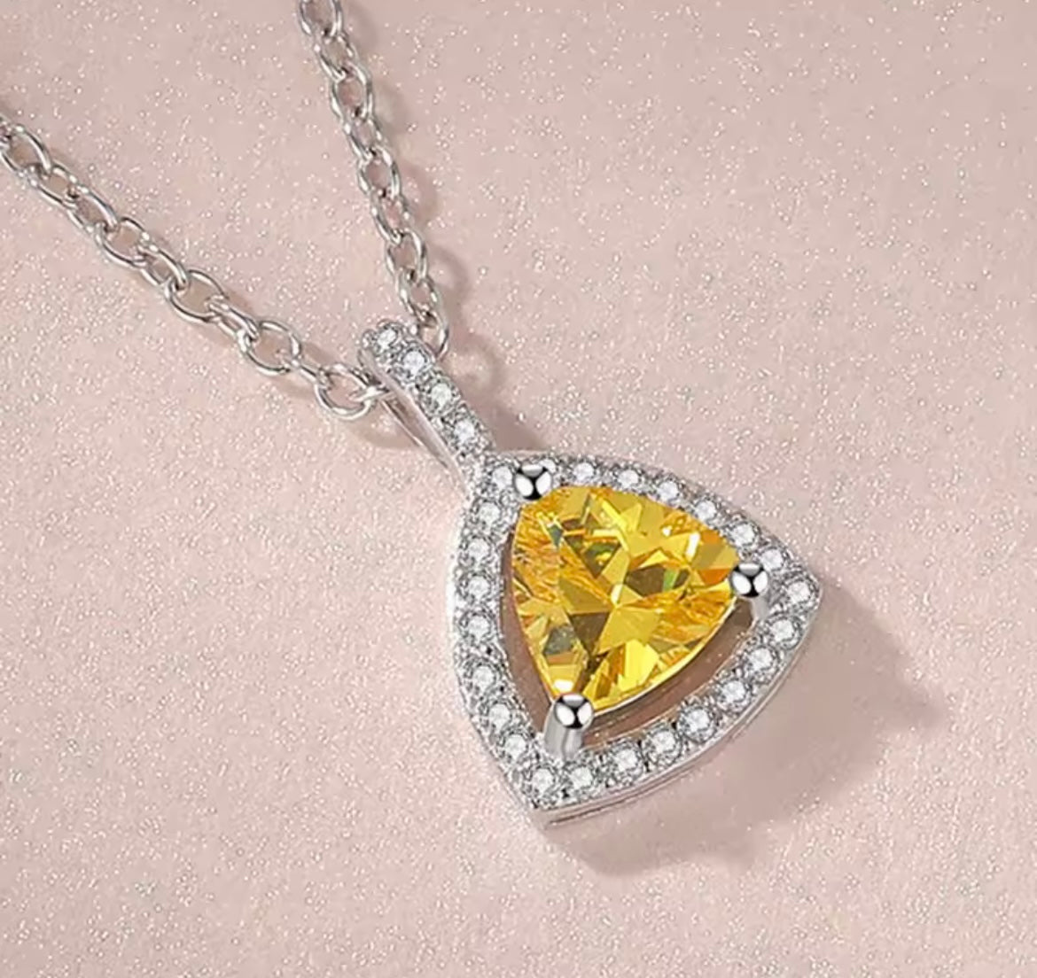 925 Sterling Silver Stone Pendant
