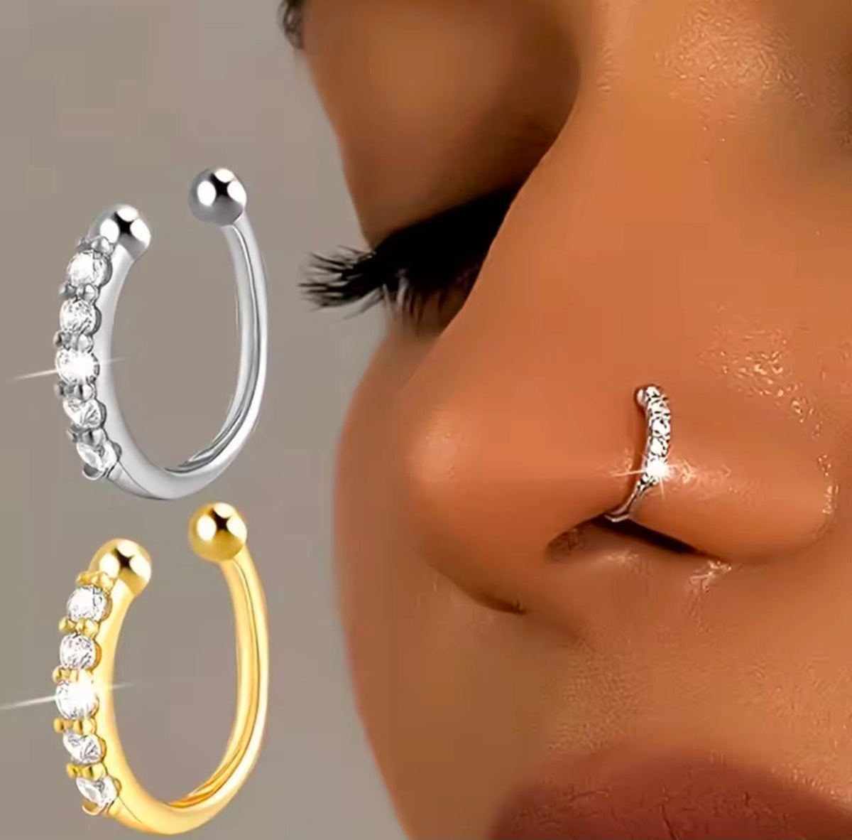 925 Sterling Silver Nose cuff ring