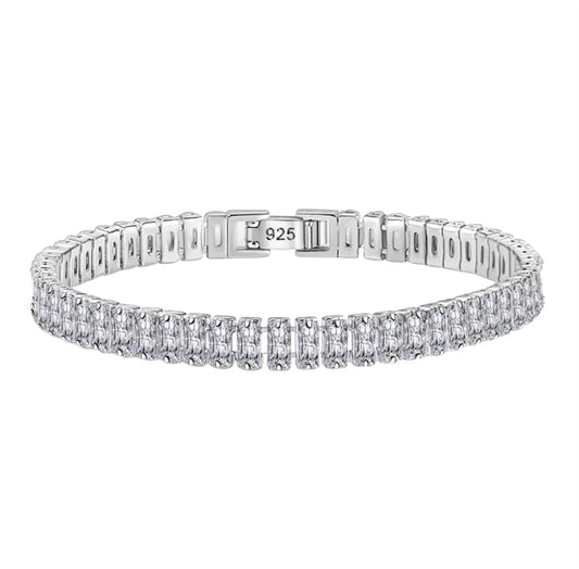 925 Sterling Silver Bracelet Elegant Zircon