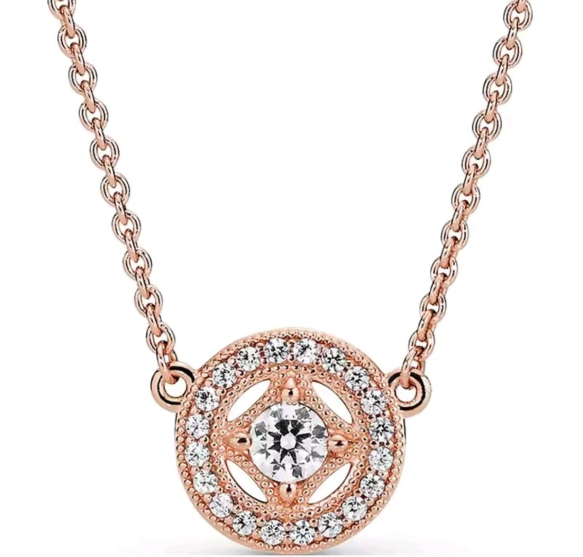 925 sterling silver rose gold vintage jewellery set