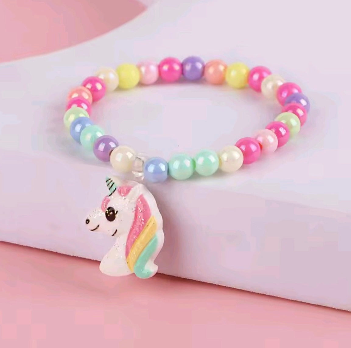 Colourful unicorn bracelet