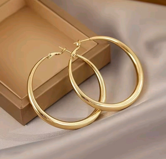 Stainless Steel Big Hoop Earrings