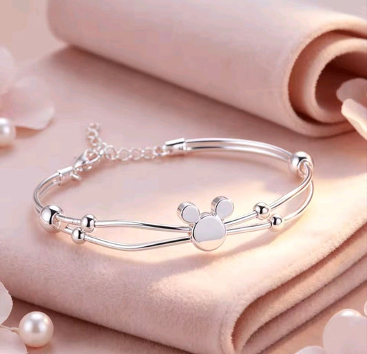 925 sterling silver Mickey Mouse bracelet