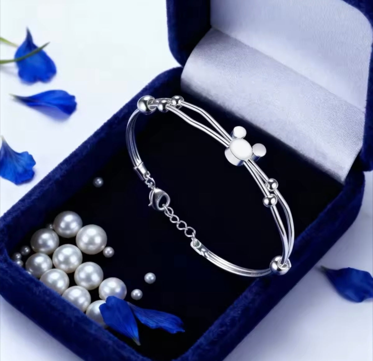 925 sterling silver Mickey Mouse bracelet
