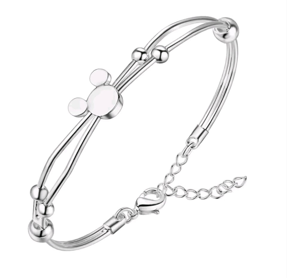 925 sterling silver Mickey Mouse bracelet